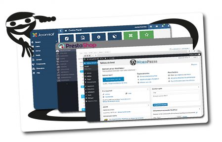 Wordpress, prestashop, Jommla, CMS